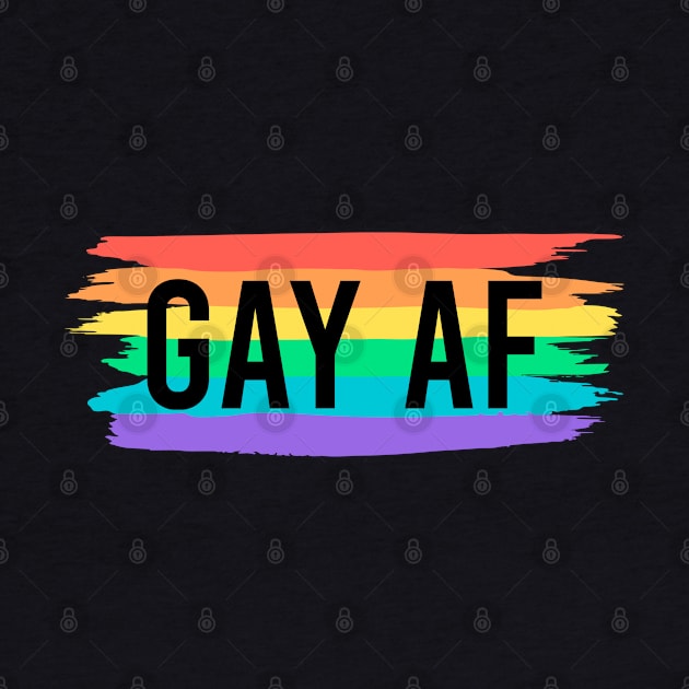 Gay Pride Flag Pride Month Gift Gay AF by BrightGift